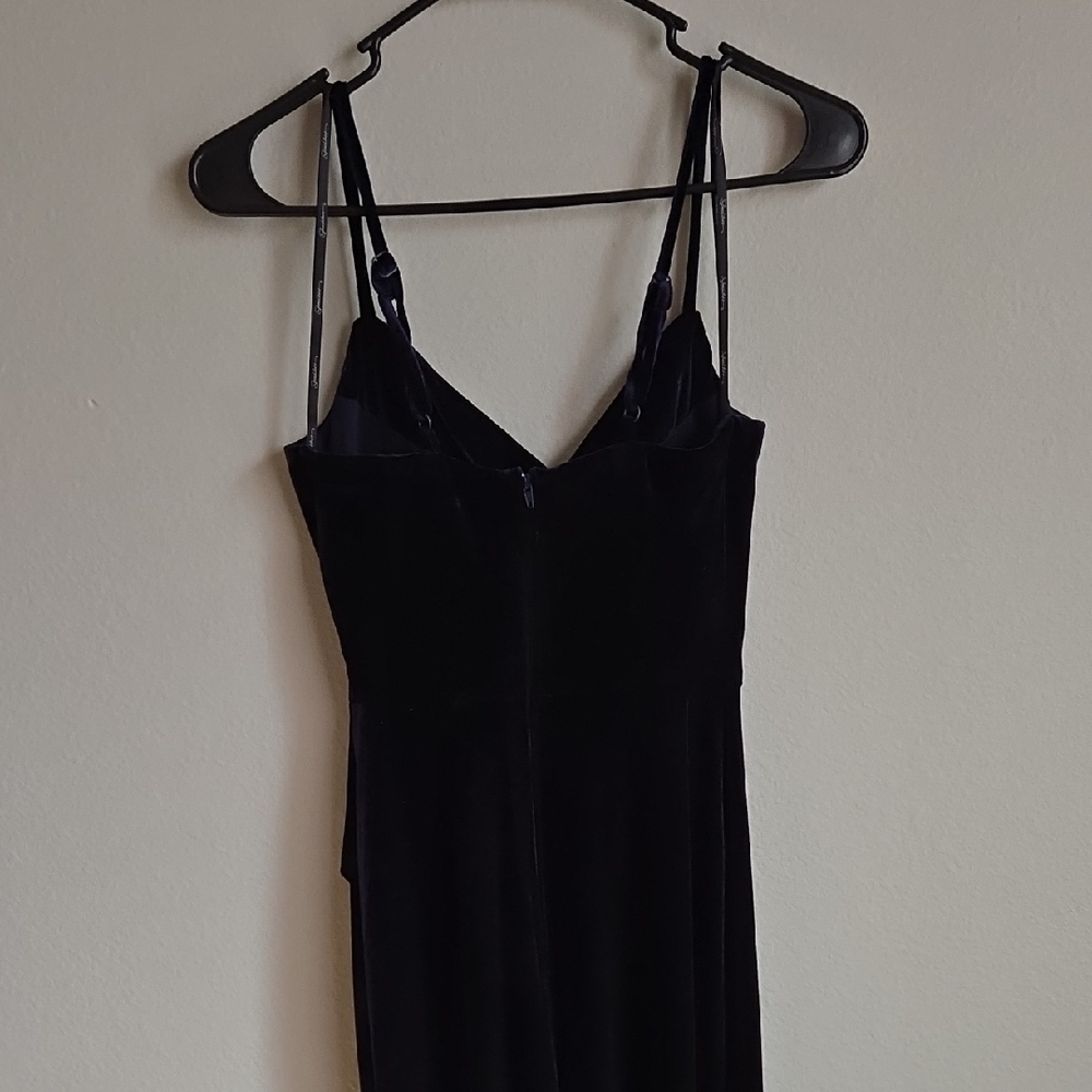 Midnight Blue Velvet Gown